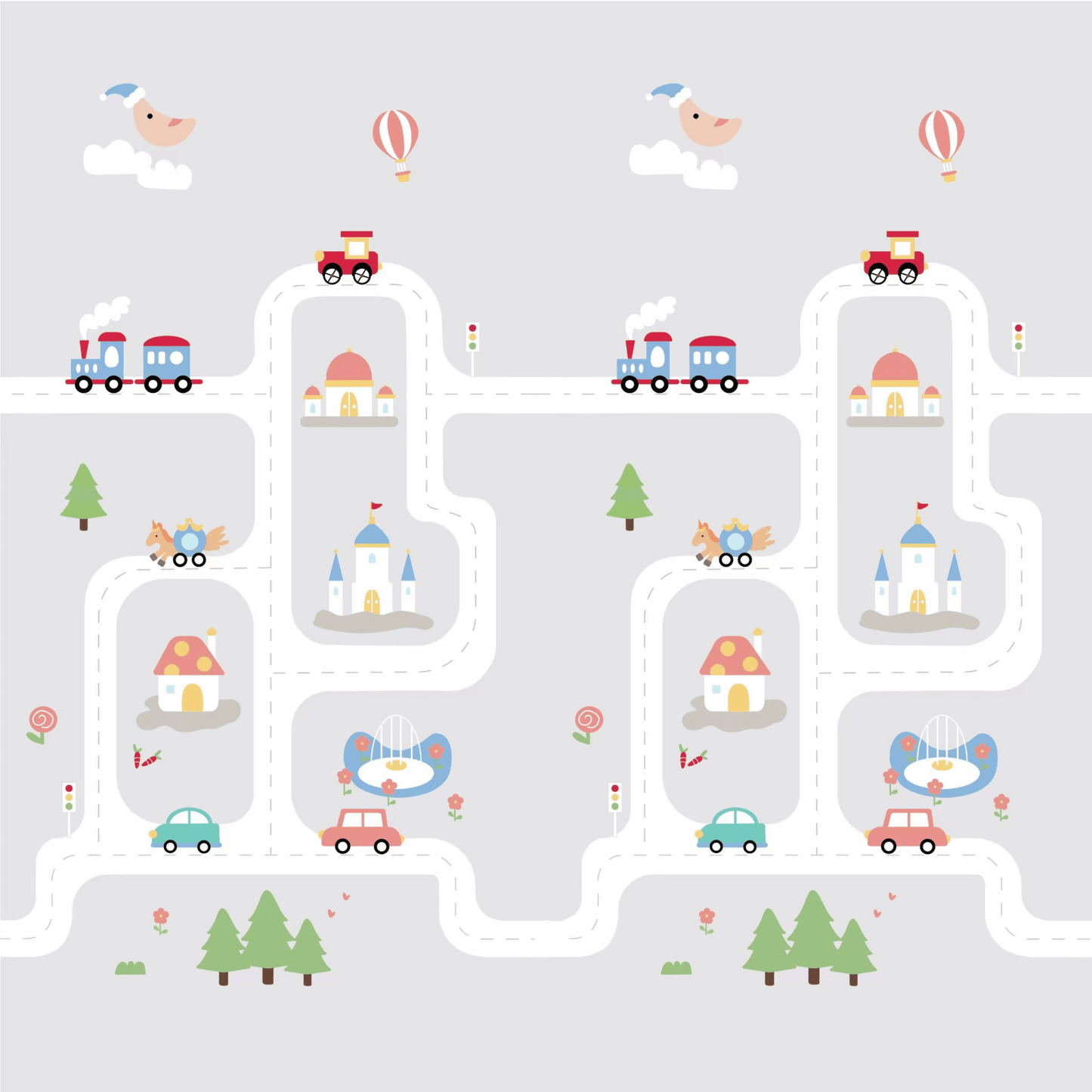 Sklopiva dvostrana podloga | Grad i Kitovi