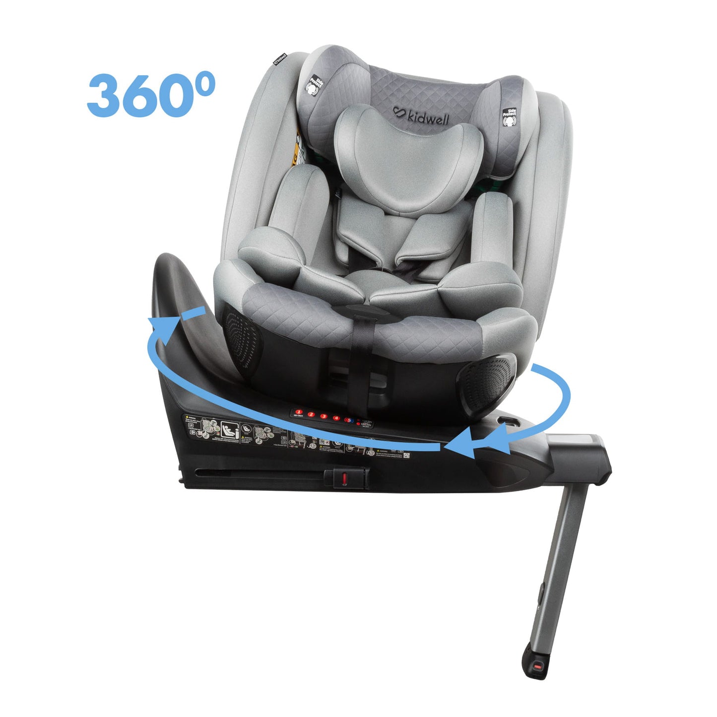 Kidwell GoCar i-Size auto sedište Sivo