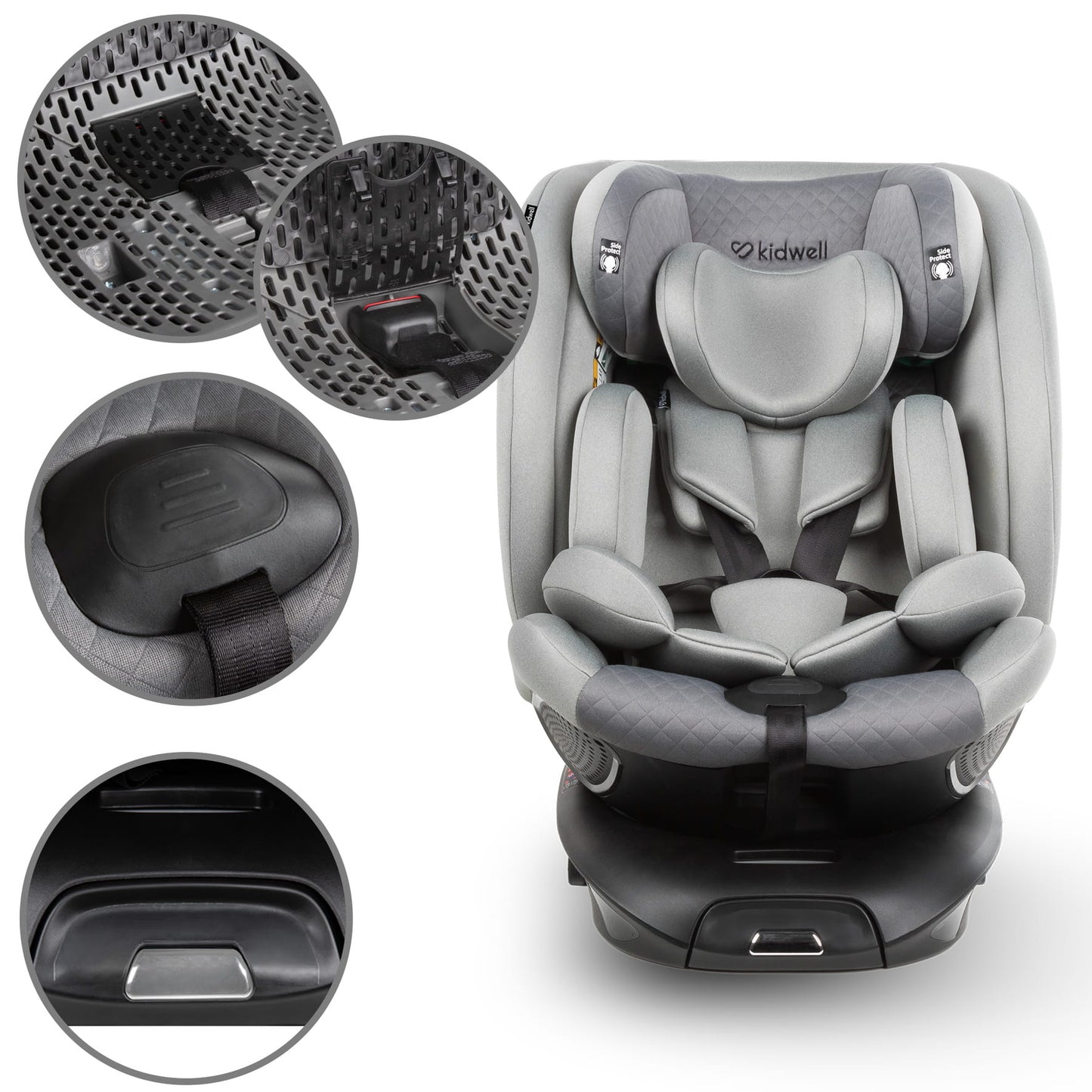 Kidwell GoCar i-Size auto sedište Sivo