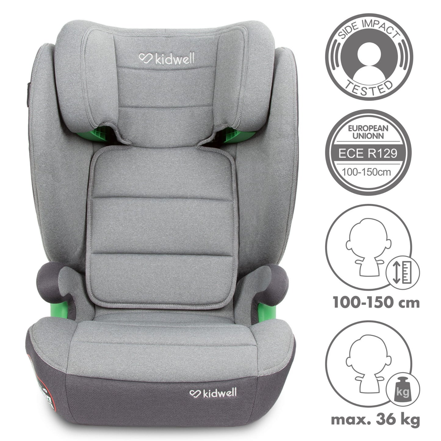 KIDWELL - WESTON i-Size Svetlo Siva