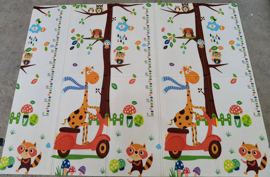 Sklopiva dvostrana podloga | Žirafa na motoru