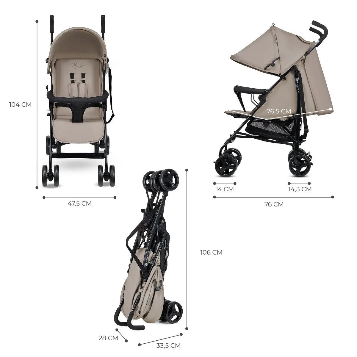 KINDERKRAFT - Tik Stone Beige