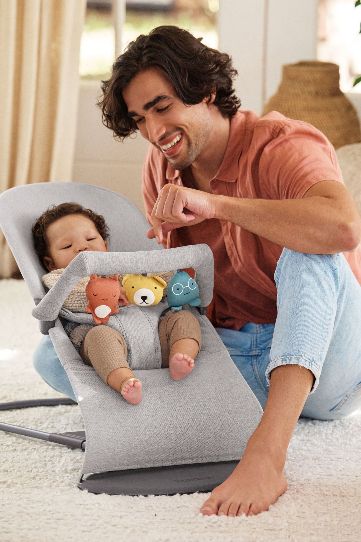 BABY BJORN - Bliss / Woven Melange - Svetlo siva - 006029