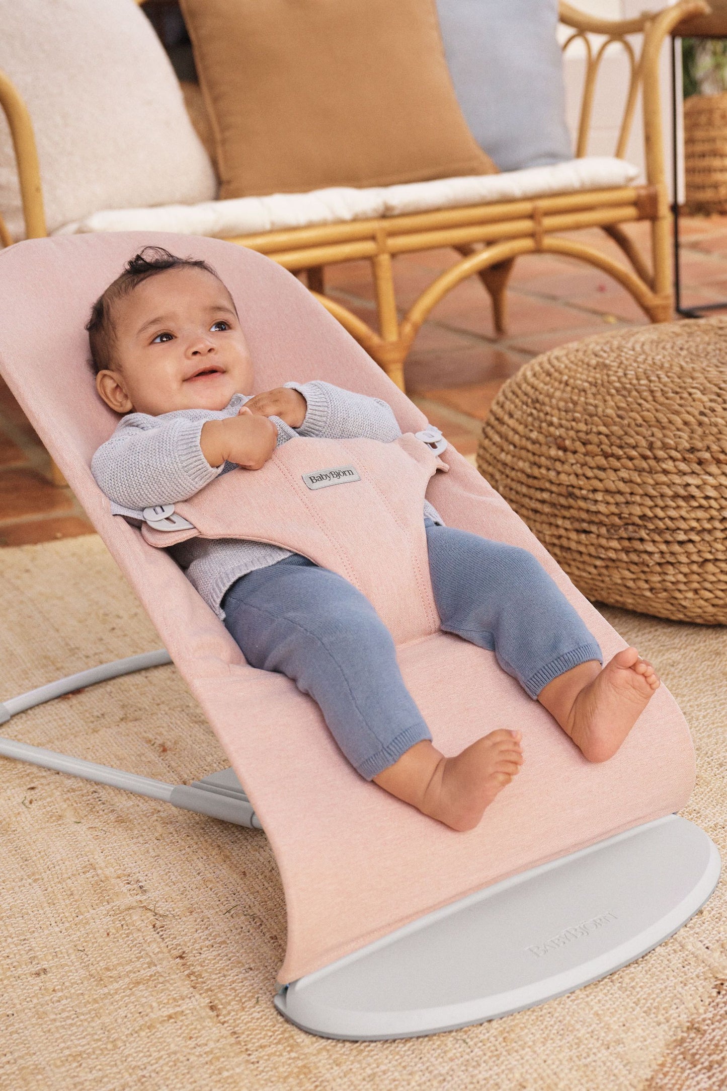 BABY BJORN - Bliss / Woven Melange - Svetlo roze - 006028
