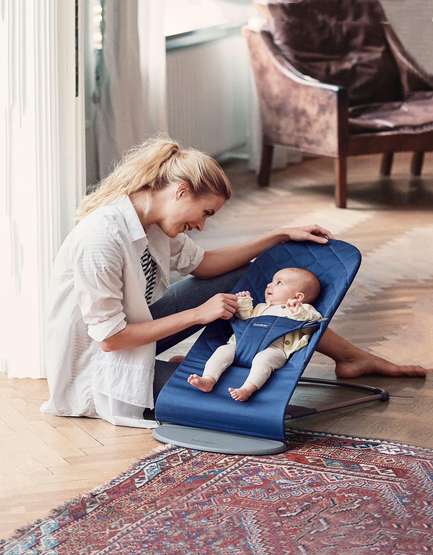 BABY BJORN - Bliss / Woven Classic Quilt - Teget - 006115