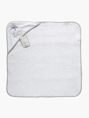 TRI DRUGARA - Meda | Peškir sa kapuljačom 75x75cm - Belo siva