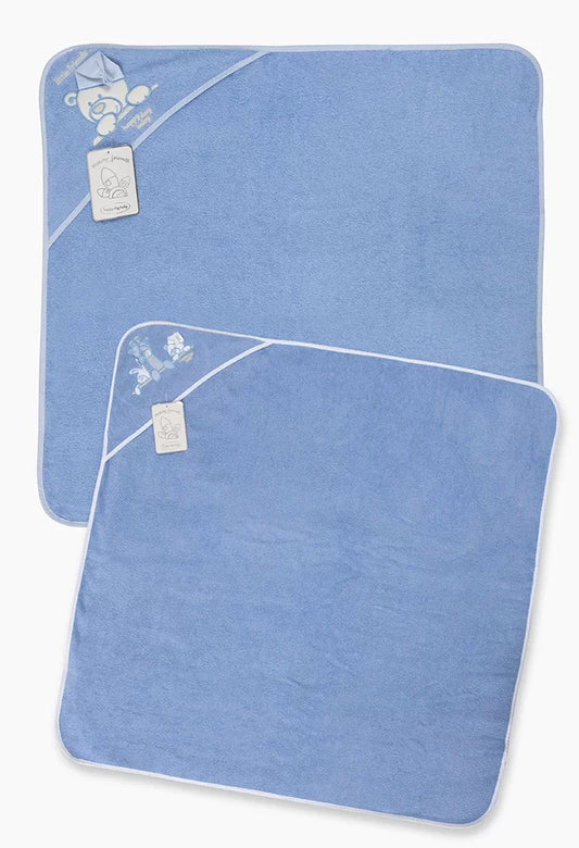 TRI DRUGARA - Meda | Peškir sa kapuljačom 75x75cm - Plava