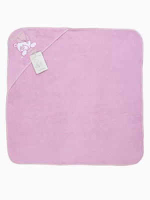 TRI DRUGARA - Meda | Peškir sa kapuljačom 75x75cm - Roze