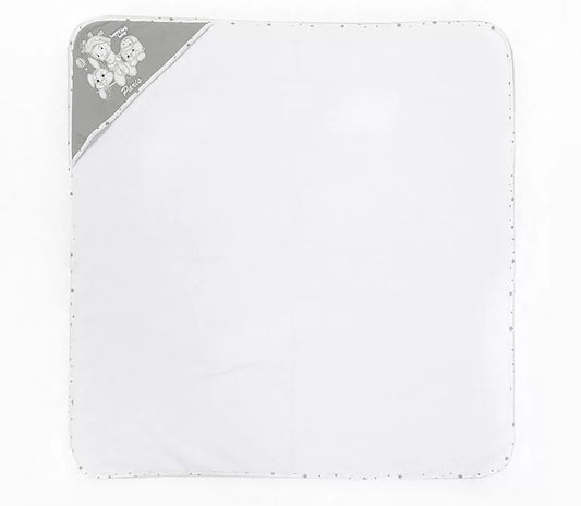 TRI DRUGARA - U Parizu | Peškir sa kapuljačom 100x100cm - Siva