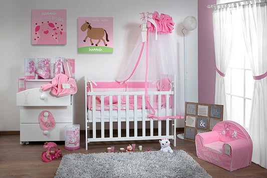 TRI DRUGARA - Posteljina za krevetac | Roze