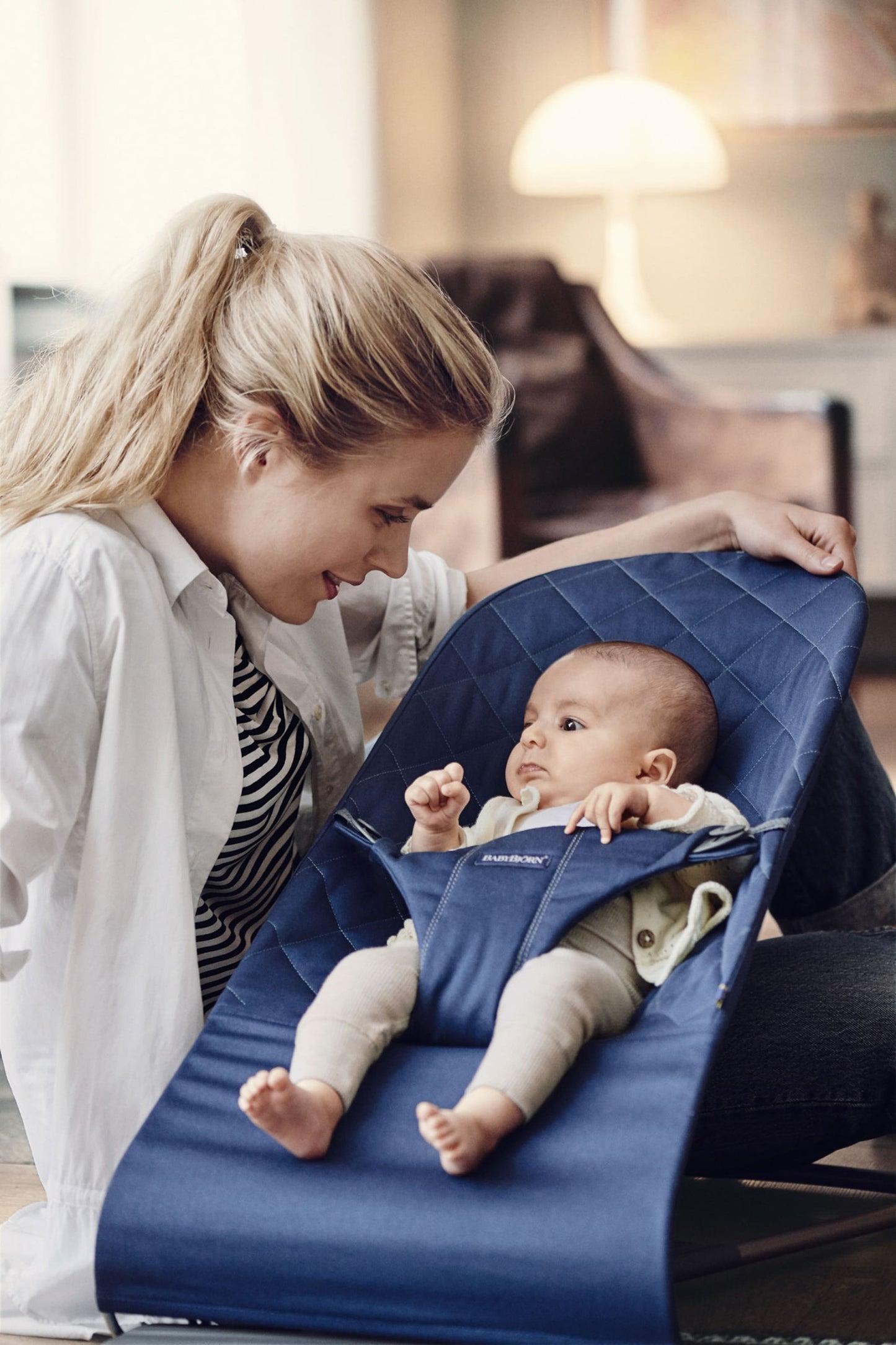 BABY BJORN - Bliss / Woven Classic Quilt - Teget - 006115