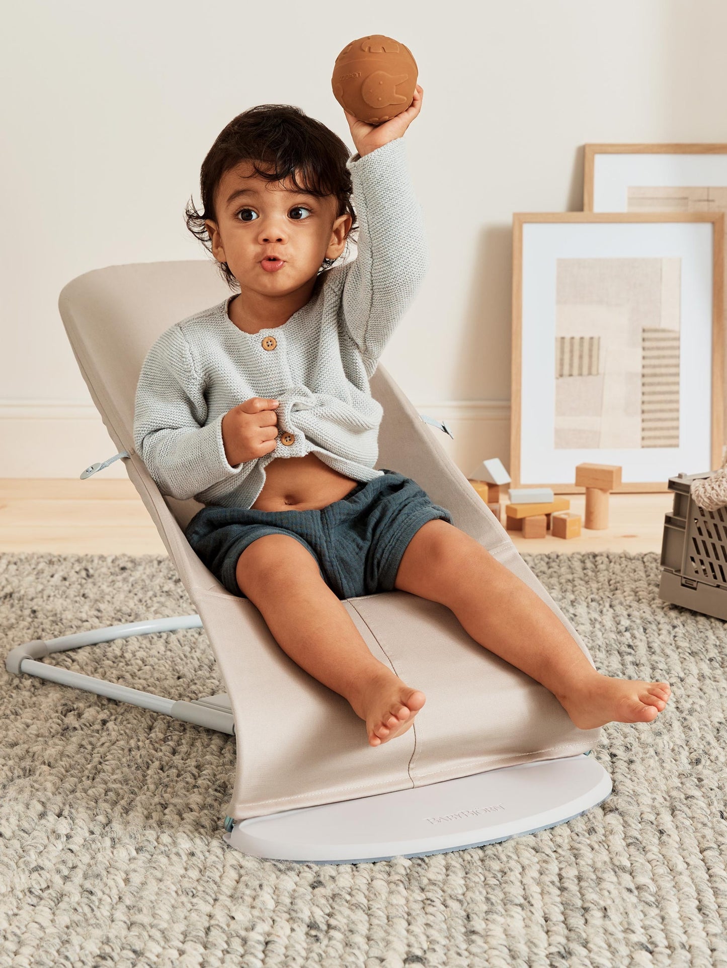 BABY BJORN - Balance Soft Woven/Jersey - Bež/Siva - 005383