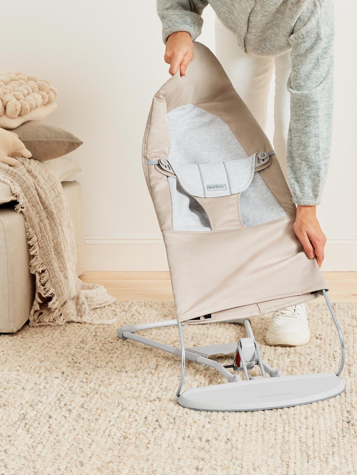 BABY BJORN - Balance Soft Woven/Jersey - Bež/Siva - 005383