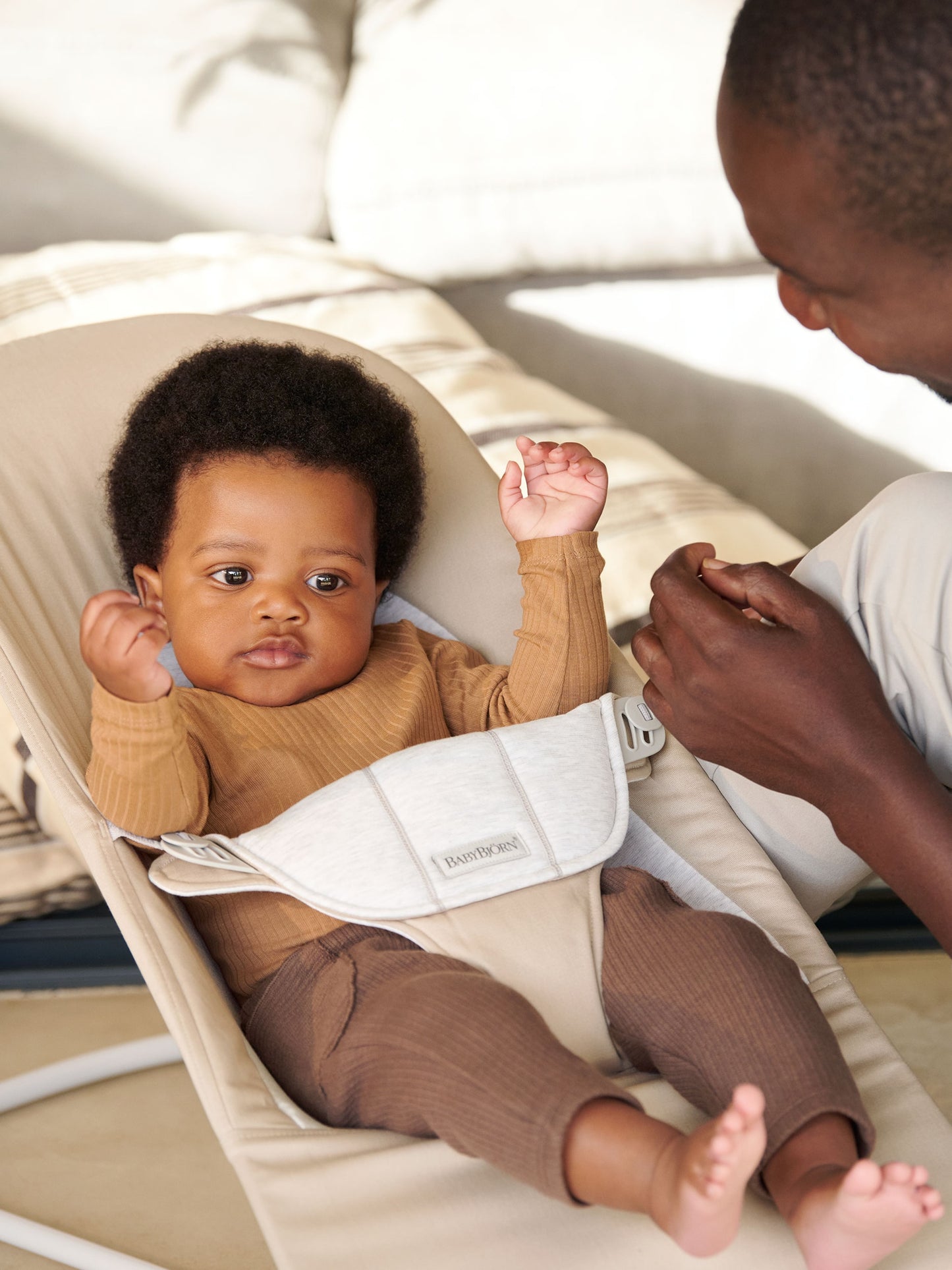 BABY BJORN - Balance Soft Woven/Jersey - Bež/Siva - 005383