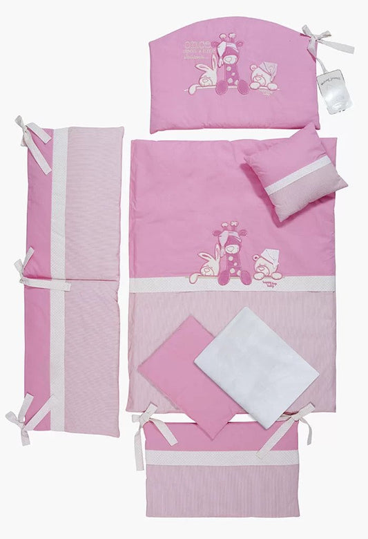 TRI DRUGARA - Posteljina za krevetac | Roze