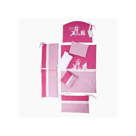 TRI DRUGARA - Posteljina za krevetac | Ciklama