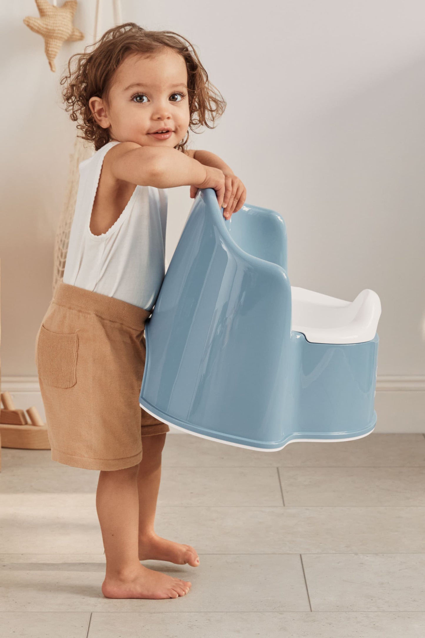BABY BJORN - Potty Chair | Plavo-bela