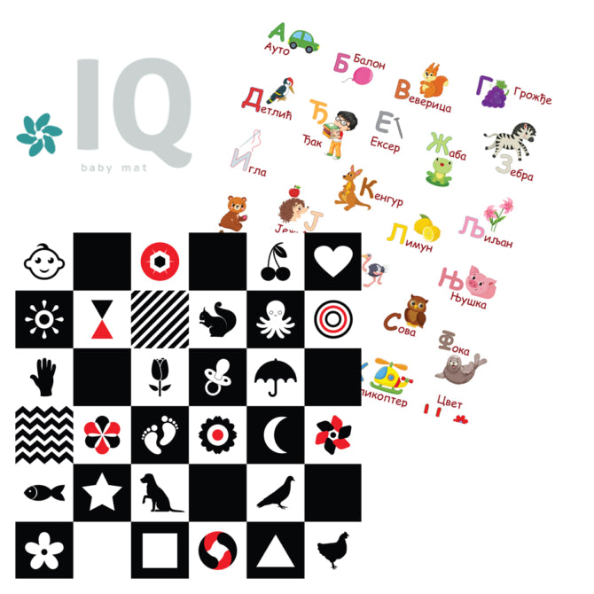 IQ Sklopiva dvostrana podloga | Kontrasti i Azbuka