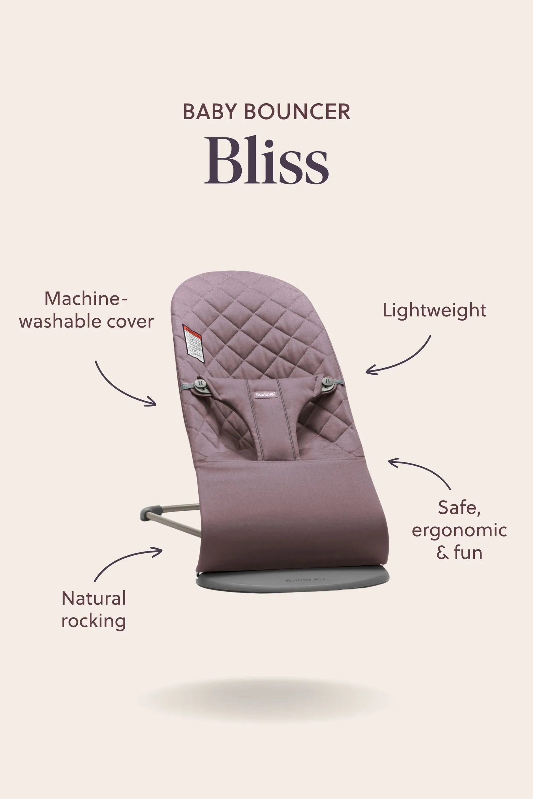 BABY BJORN - Bliss / Woven Classic Quilt - Antracit