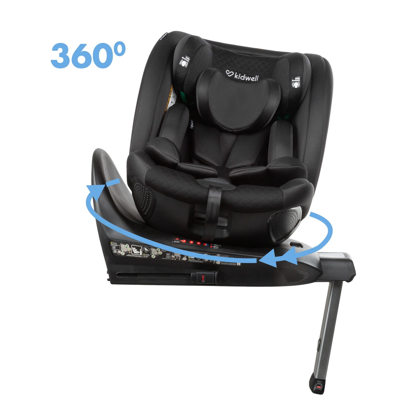 Kidwell GoCar i-Size auto sedište Crno