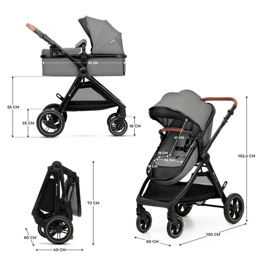 KINDERKRAFT - 3u1 | Esme Pro Gray